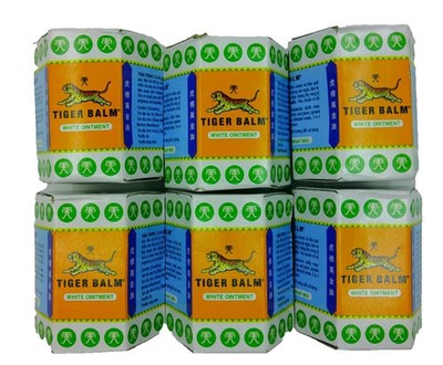 Tiger Balm White Ointment 21Ml/ 30 g New AUTH (Pack of 6)