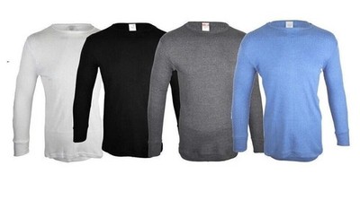 Herren Thermo Langarm T-Shirt Oberteil Unterwäsche Winter Basisschicht Weste alle Größen