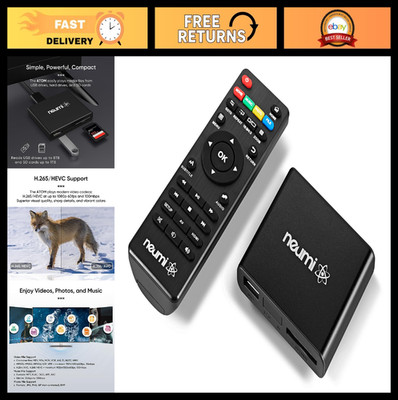 1080P Full HD Digital Media Player for USB Drives & SD Cards, HDMI, AV, Auto Pla