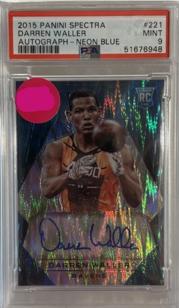 Darren Waller Panini Spectra #221 Autograph-Neon Blue