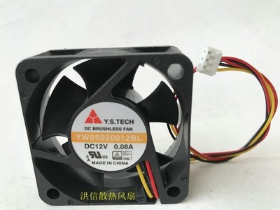 1PC Y.S.TECH YW05020012BL DC12V 0.08A 50*20MM 3-wire axial flow cooling fan  #lk