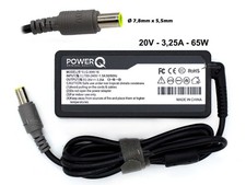 Alimentatore PowerQ per LENOVO ThinkPad X220 X300 X301 65W 20V 3,25A (7,9x5,5)mm