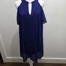 Vince Camuto NWT Cold Shoulder  Midi Dress Royal Blue Size 4