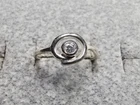 GRANDMA GRABE'S BEAUTIFUL VINTAGE 925 STERLING SILVER CZ 1.2G RING SIZE 6.5