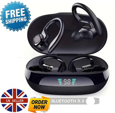 Sports Ear Hook Wireless Earbuds Over Ear Running Gym Headphones Bluetooth Tws