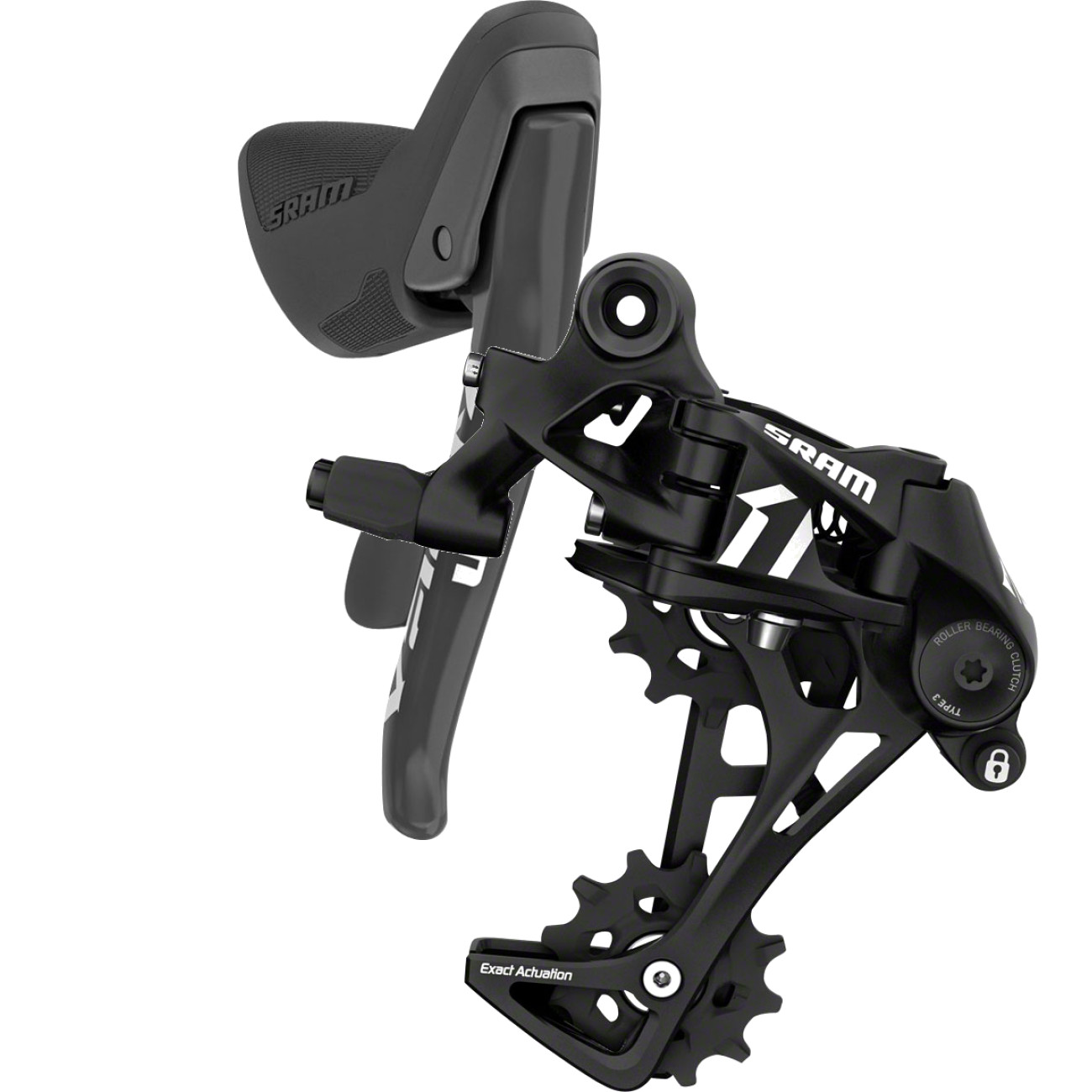 SRAM Apex 1 11-Speed Cable Actuated Road Shifter & Long Cage Rear Derailleur