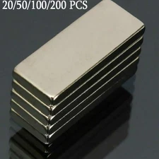 20/50/100/200pcs Super Strong Block Fridge Magnet Rare Earth Neodymium 20x10x2mm