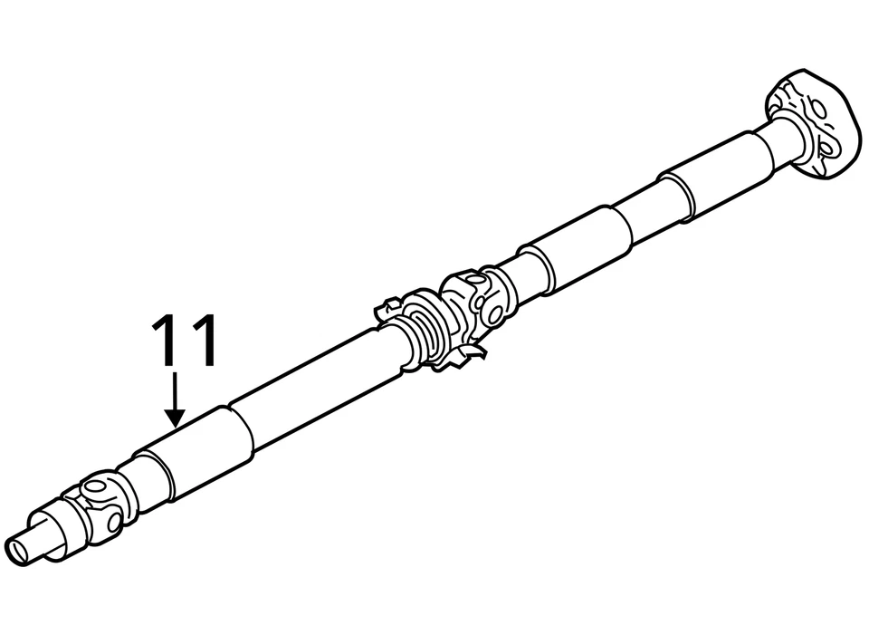 (LOCAL PICKUP ONLY) Rear Drive Shaft AWD Fits 16-22 INFINITI Q50 2018761 - Image 4 of 4