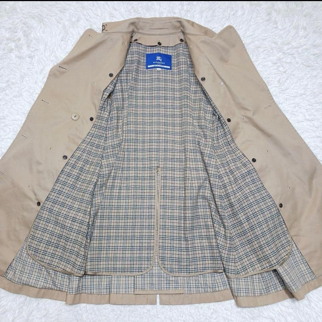 Vintage Burberry Blue Label Trench Coat Nova Check US S Japan thumbnail 5