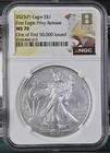 2025 American Silver Eagle NGC MS70 First 50000 Issued Eagle Privy