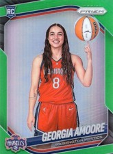 2025 Prizm WNBA - Georgia Amoore #103 Green Prizm Variation RC - Mystics