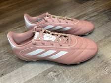 Adidas Goletto IX Soccer Cleats FG/MG Pink White UNISEX Size 6 Soccer Shoes