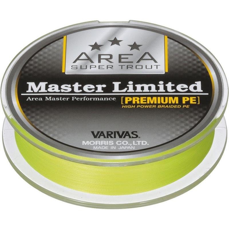 Tresse truite Varivas Area Master Limited PEX4 jaune anti perruque pour ligne fine