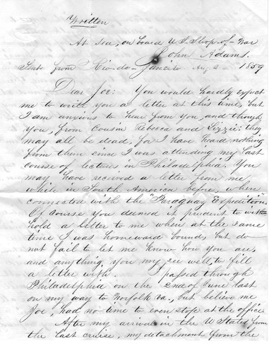 Sloop Of War John Adams Guarded Against Slave Trade, Protected Americans