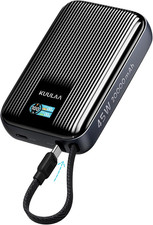 45W Power Bank, 20000Mah Portable Charger with Built-In USB-C Cable, External Ba