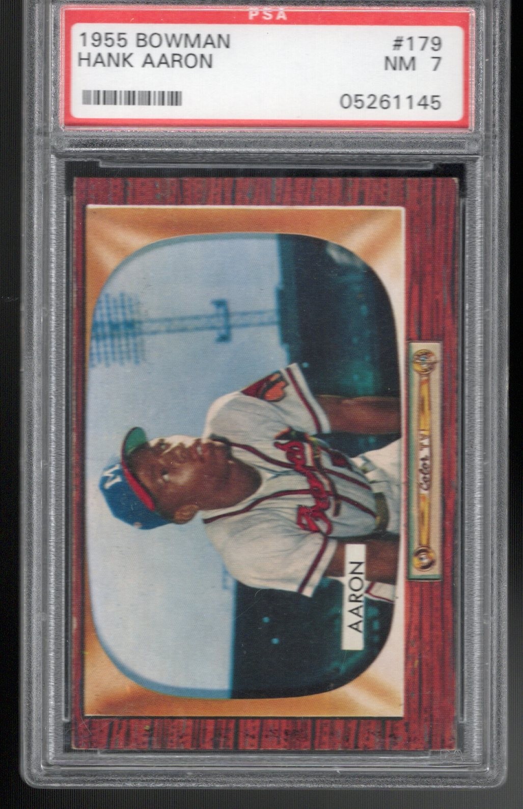 1955 Bowman Hank Aaron #179 PSA 7
