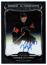 2022-23 UD O-Pee-Chee Platinum Rookie Auto RONNIE ATTARD #R-RA Flyers OPC RC