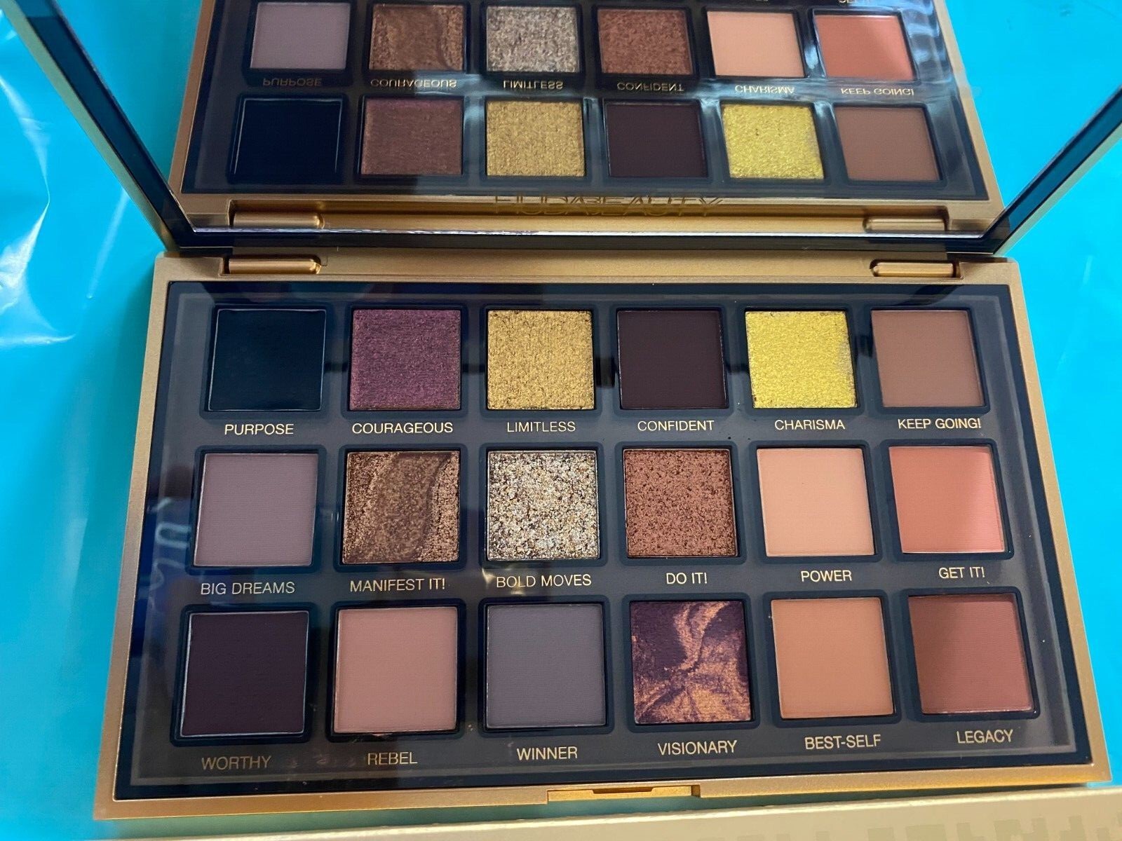 NIB Huda Beauty Eyeshadow Palette in Rose Quartz Empowered Naughty YOU