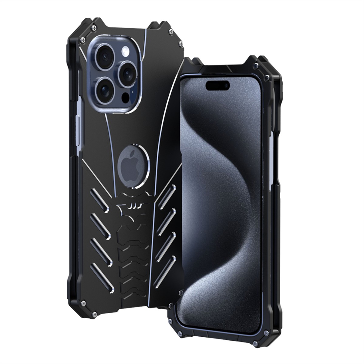 For iPhone 15 14 13 Pro Max Military Grade Heavy Duty Metal