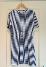 Super cute APC Rio striped cotton minidress size XL in nautical stripes