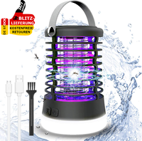 Led Insektenvernichter Wiederaufladbar Moskito Lampe Campinglampe MüCkenfalle