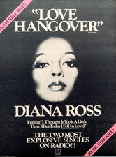 DIANA ROSS 1976 vintage POSTER ADVERT LOVE HANGOVER Supremes MOTOWN SOUL