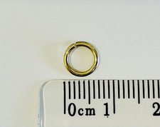 9ct Gold Solid Yellow 7mm Heavyweight Strong Open Link Jump Ring