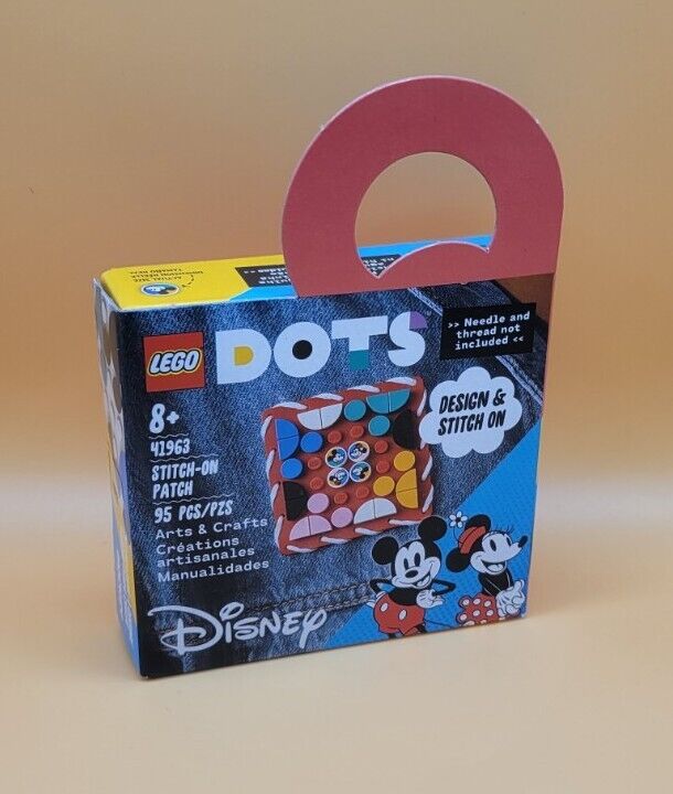 LEGO DOTS Disney Mickey Mouse & Minnie Mouse Stitch-On Patch 41963 DIY Craft Set