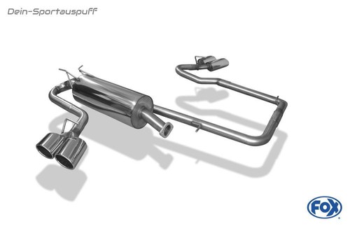 Fox Sportauspuff Sidepipe rechts-links Ford Ranger 2011-2016 je 2x115x85mm oval - Bild 3 von 4