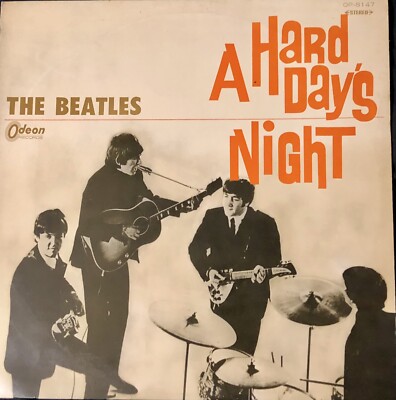 The Beatles A Hard Day s Night Red Wax Vinyl Japan 1966 Odeon VG+/VG+
