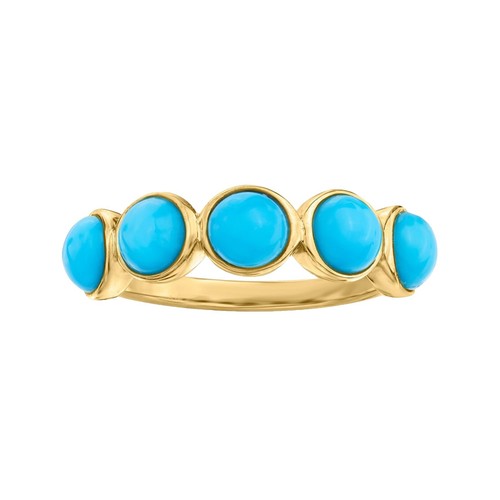 Anello Larimar Naturale Argento 925 - Taglie Dalla 15 Alla 19 - Gioiello Artigianale EM-27