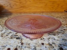 Amici Footed Glass Cake Dessert Stand - Pink ...