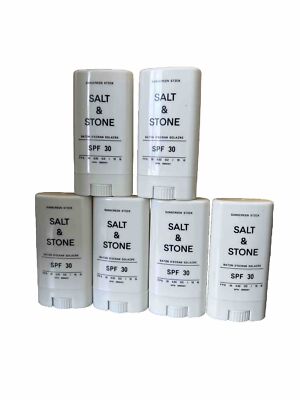 Salt & Stone SPF 30 Sunscreen Stick 15 GR New Fast Ship Within USA Pack Of 6