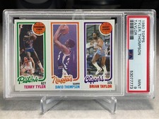 1980 Topps Baskeball Terry Tyler David Thompson Brian Taylor - PSA 9