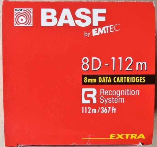 Set of 4 BASF by EMTEC - 8D - 112m - 8mm Data Cartridges - 4 pieces