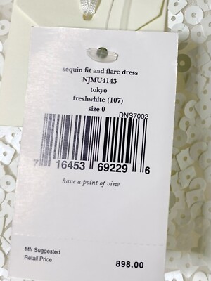 kate spade white sequin dress Kate Spade Sequin Fit and Flare Dress