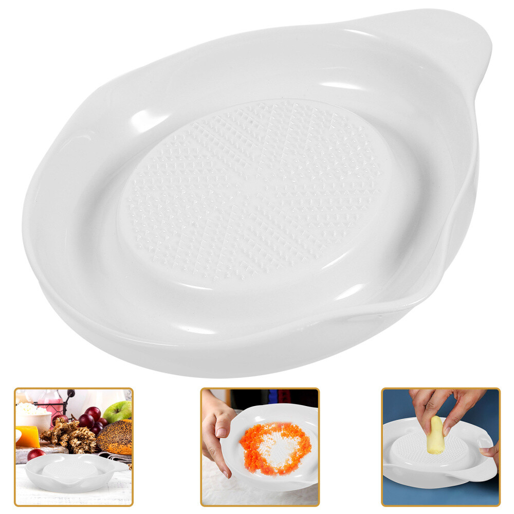 Japanese Ceramic Grater Garlic Grating Plate Small Container eBay
