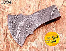 Custom Made Damascus Axe Head Hatchet Tomahawk -Hand Forged Damascus Steel 1094