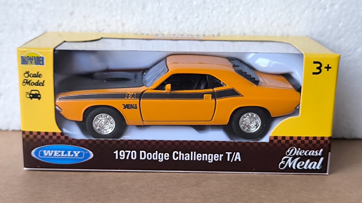 WELLY NEX DROMADER 1970 DODGECHALLENGER T/A ORANGE 1/34 1:34 MODEL