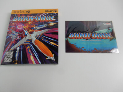Dinoforce - NEC - TurboGrafX 16 - PC Engine - Cartridge - CIB - Komplett - NEW !
