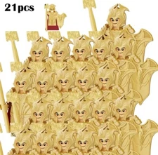 CUSTOM lego Lord of the Rings The Hobbit Mirkwood Gold Elven Warriors 21pcs NEW