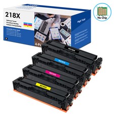 4PK 218X Toner Cartridge for HP W2180X W2181X W2182X W2183X Color MFP 3301fdw