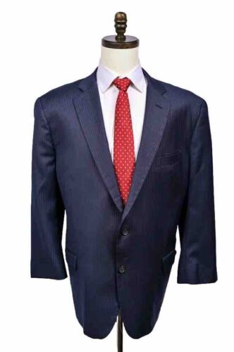 Brooks Brothers 1818 Madison Blue Stripe SaxXon Wool 2 Piece Suit EUC 48S 43x27 - Picture 1 of 15