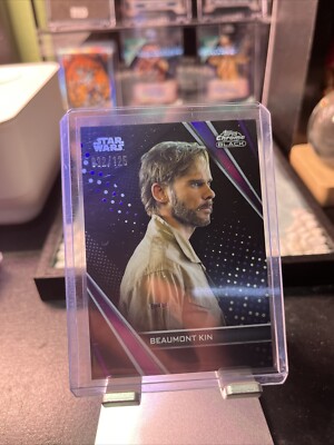2023 Topps Chrome Black Star Wars #50 Beaumont Kin - Purple Refractor