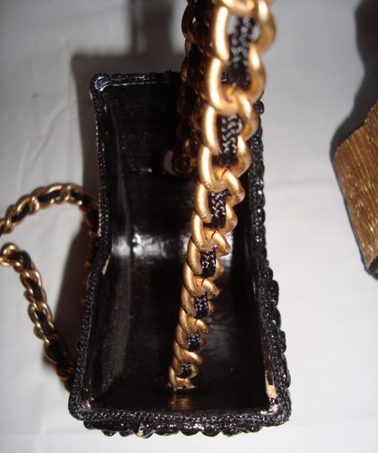 Vintage Embellished Box Purse Penguin Beaded Made In Philippines Shoulder Bag - Picture 11 of 12