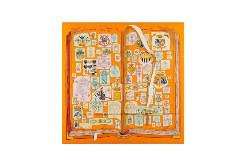 Hermes Scarf Chiffres et Monogrammes Vintage in Box RARE | eBay