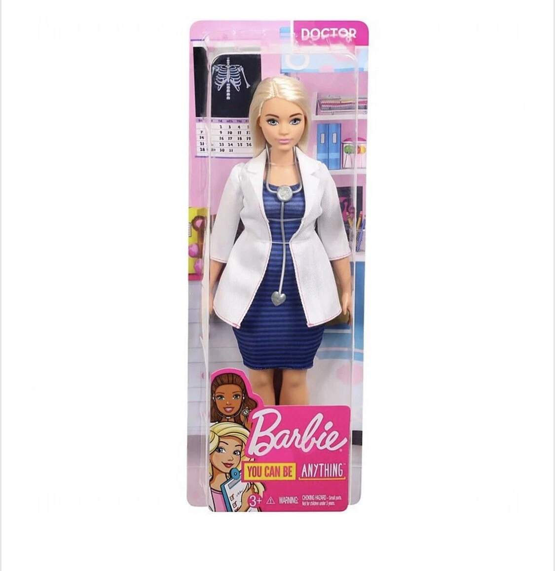 Original Barbie Doctor Doll with Stethoscope New Free Shipping