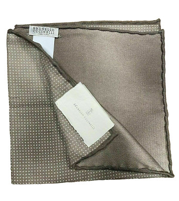 Brunello Cucinelli Italy Pocket-Square Handkerchief Pochette Tuch Einstecktuch