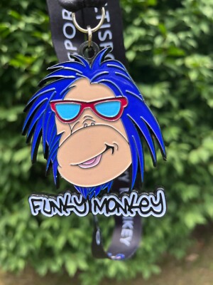 Funky Monkey Running Festival t-shirt and medal
