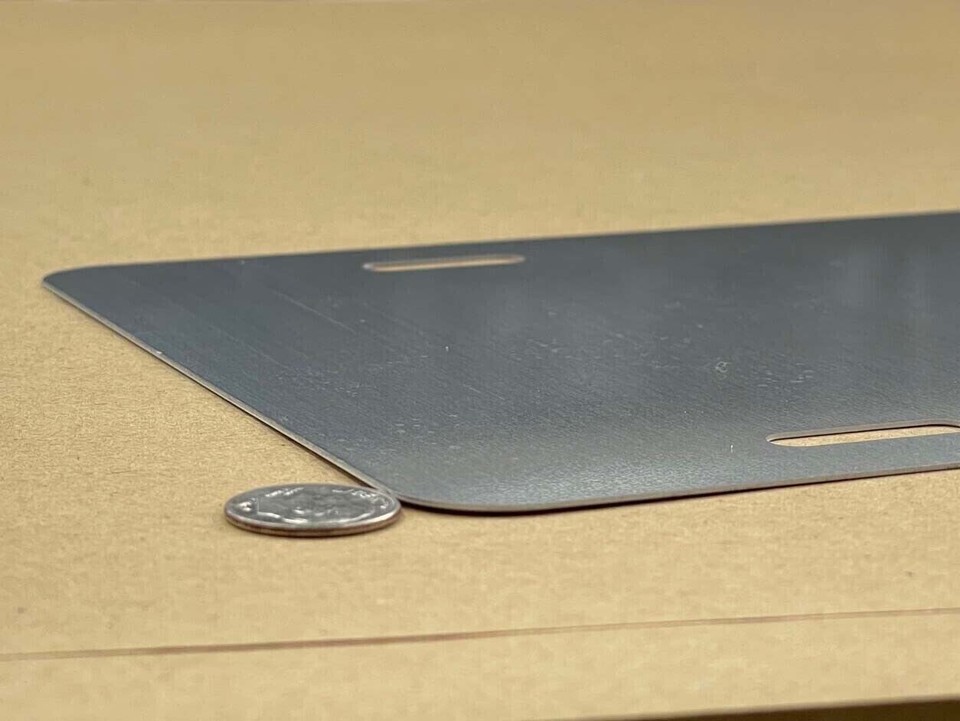 Cadillac Inspired Art White on Aluminum Novelty Auto Car License Plate